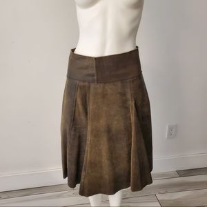DKNY leather skirt